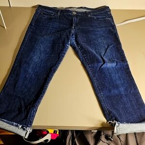 Womens Adriano Goldschmied "The Stilt" Cigarette Skinny Jean Cutoffs 32R